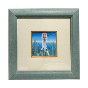 "Fowl Look" Goose Print by Lorena Pugh, 12" Square Framed Art, Ross Galleries